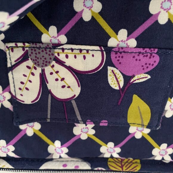 Vera Bradley Purple Bird eReader iPad Tablet Cover Floral Nightingale 10" X 8" - Picture 4 of 4